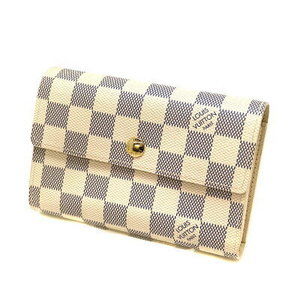 Louis Vuitton Portefeuille Alexandra Wallet Damier Canvas Azur White